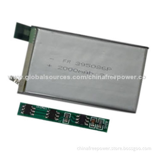 2000mAh Lithium Polymer Battery, Safety, Thin